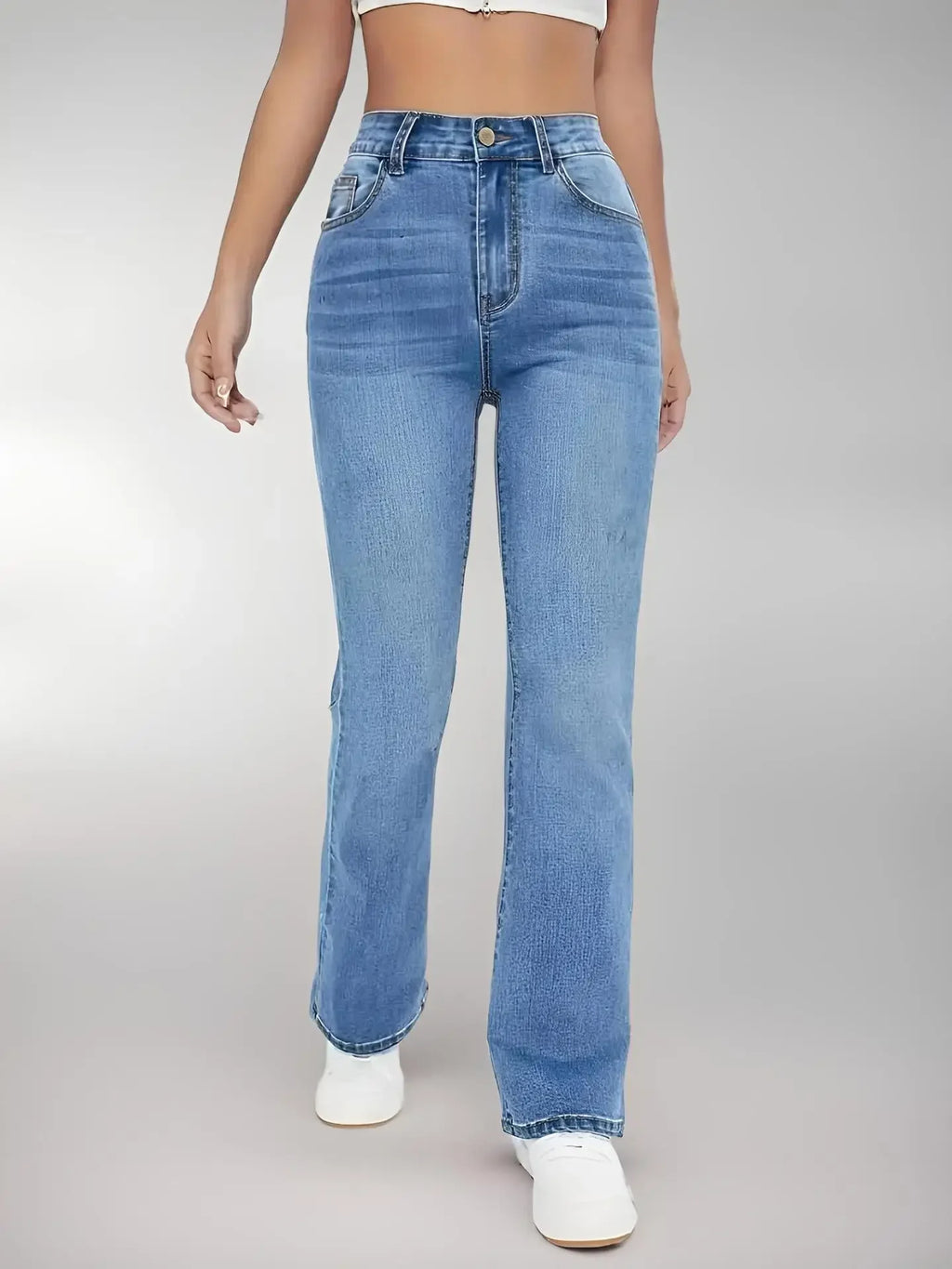 Enzyme Wash Flare Denim