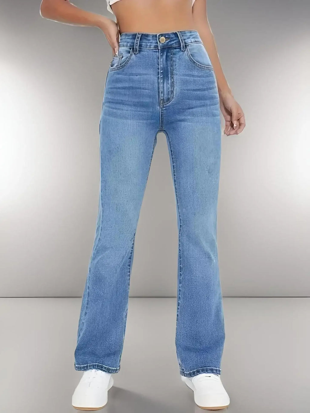 Enzyme Wash Flare Denim