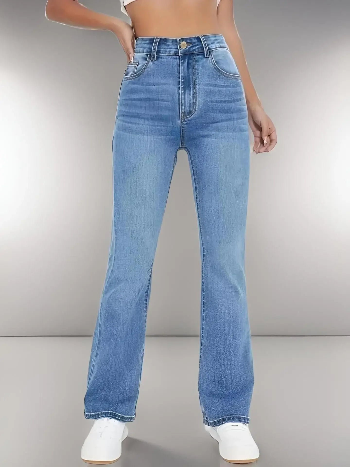 Enzyme Wash Flare Denim