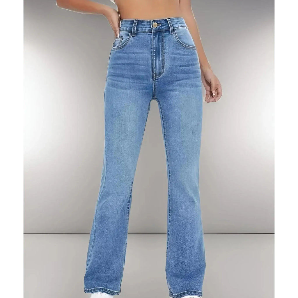 Enzyme Wash Flare Denim