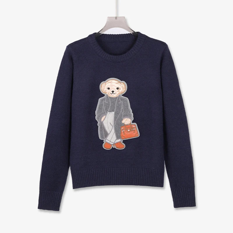 Designer Bear Knit Coat
