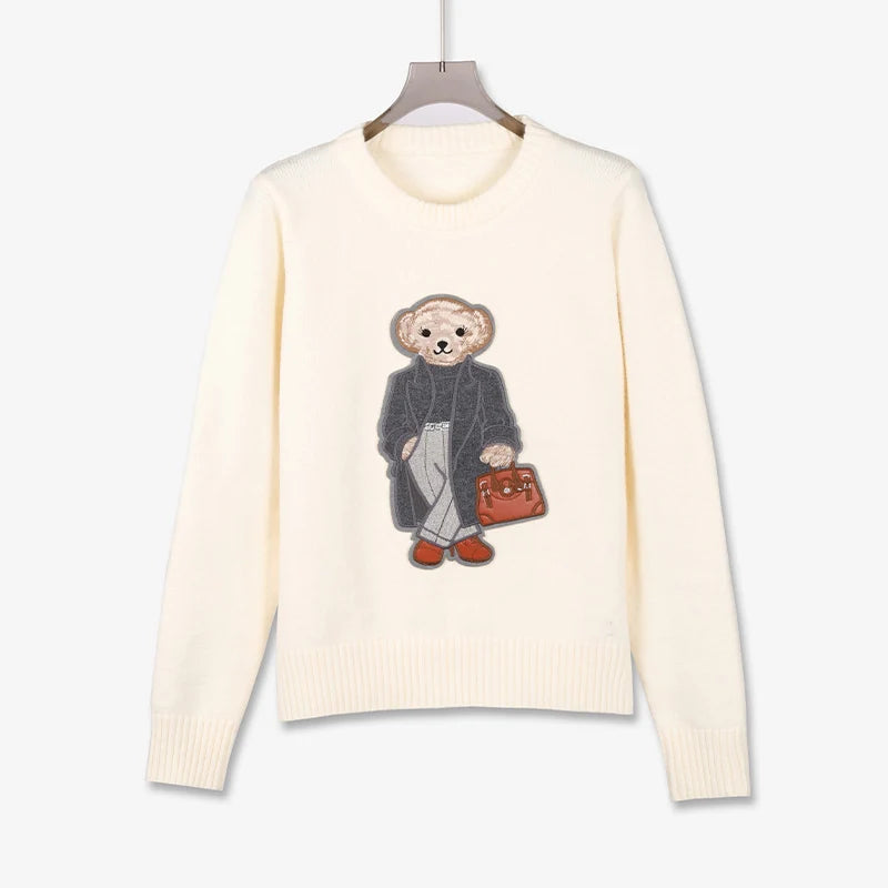 Designer Bear Knit Coat