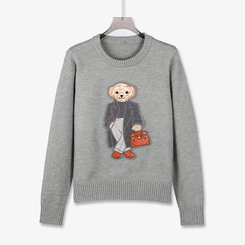 Designer Bear Knit Coat
